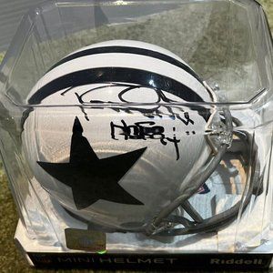 Randy White Signed Cowboys F-White Mini Helmet W/ HOF 94 Tristar Coa Riddell Mib